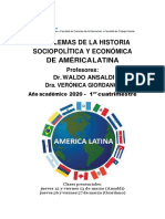 Seminario Obligatorio - Problemas de La Historia Sociopolítica y Económica de Aca. Latina