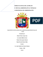 Diagnóstico Situacional de La Municipalidad Provincial de Puno (Oficial)