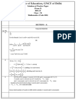 Solution of Practice Paper (Term-2) 2021-22 Class - XI Mathematics (Code: 041)