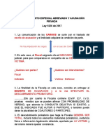 Procedimiento Especial Abreviado y Acusación Privada 1-1