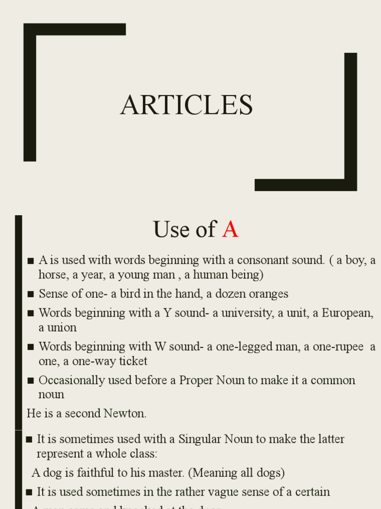 Notes - GE (Articles) | PDF