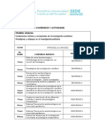 Actividades Primera Semana