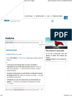 traduire - Définitions, synonymes, conjugaison, 