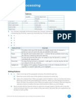 Word Processing: Document Formatting Features