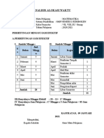 Analisis Alokasi Waktu Genap