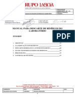 Pop - 005 - Manual para Descarte de Resíduos Do Laboratório