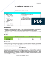 Reazioni Endotermiche Ed Esotermiche