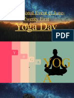 International Event of June-Twenty First: Yoga Day