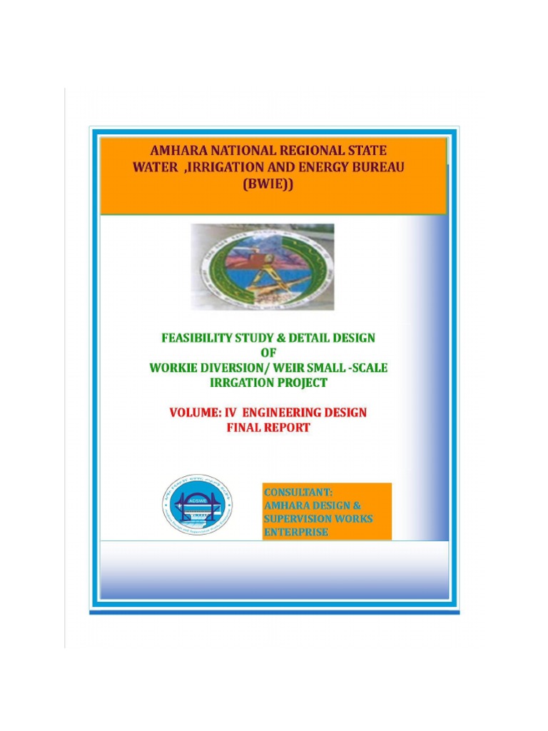 Workie Engineering Design Report | PDF | Drainage Basin | Flood