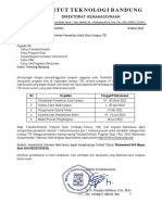 Permohonan Mengirimkan Perwakilan Untuk Duta Kampus ITB