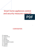 Smart Home Appliances Control and Security Measures Using IOT