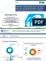 Emisión de metanogénicos y producción láctea con 3-NOP