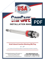 Installation Manual: Small Inboard Insertion Blocking (IIB) Plug