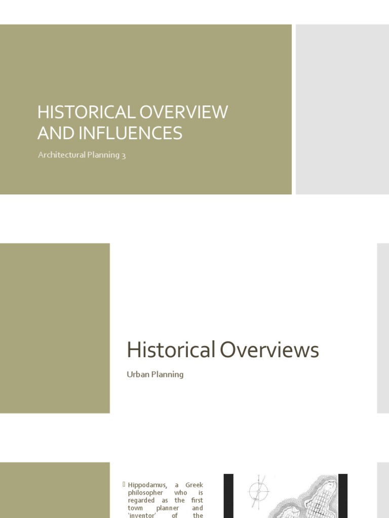 Historical Influences in Urban Planning | PDF | Urban Design | Urban ...