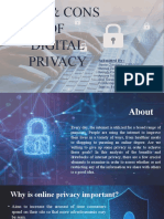 Pros & Cons OF Digital Privacy: Submitted by