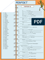 Perfekt - Arbeitsblätter (32 Formen)