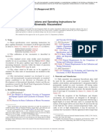 Glass Capillary Kinematic Viscometers: Standard Specifications and Operating Instructions For