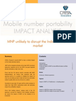 Impact Analysis: Mobile Number Portability