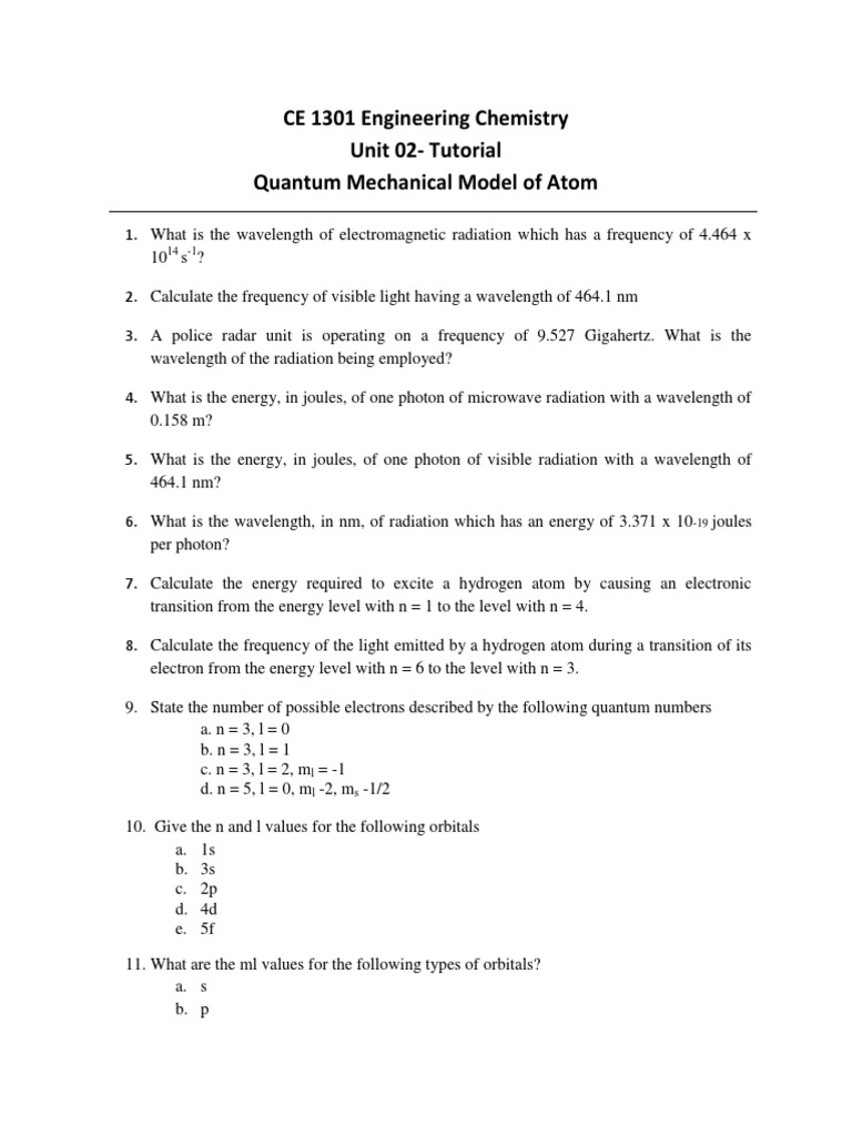 CE 1301unit 2 - Tutorial 1 | PDF