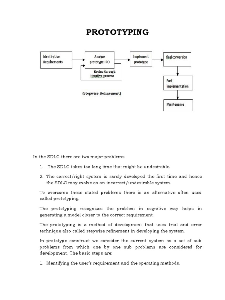 Prototyping in System Analysis | PDF | System | Prototype