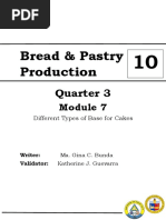 Bread & Pastry Production: Quarter 3