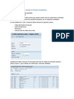 Documentación para Manejo de Recetas de Fabricación