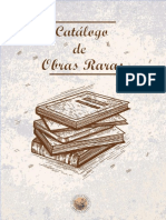 Catalogo de Obras Raras Do CENTUR