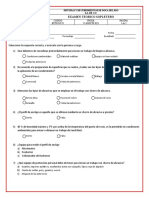 Examen Teorico Sopletero