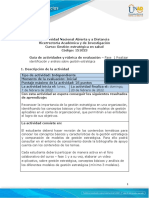 Guía de Actividades y Rúbrica de Evaluación - Fase 1 - Realizar Identificación y Análisis Comparativo Sobre Gestión Estratégica