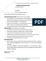Informe de OBSERVACIONES PLANTA DE HORMIGÓN COBOCE SANTA CRUZ - 110201 (113)