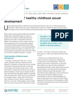 Se Ual Assault: An Overview of Healthy Childhood Sexual Development