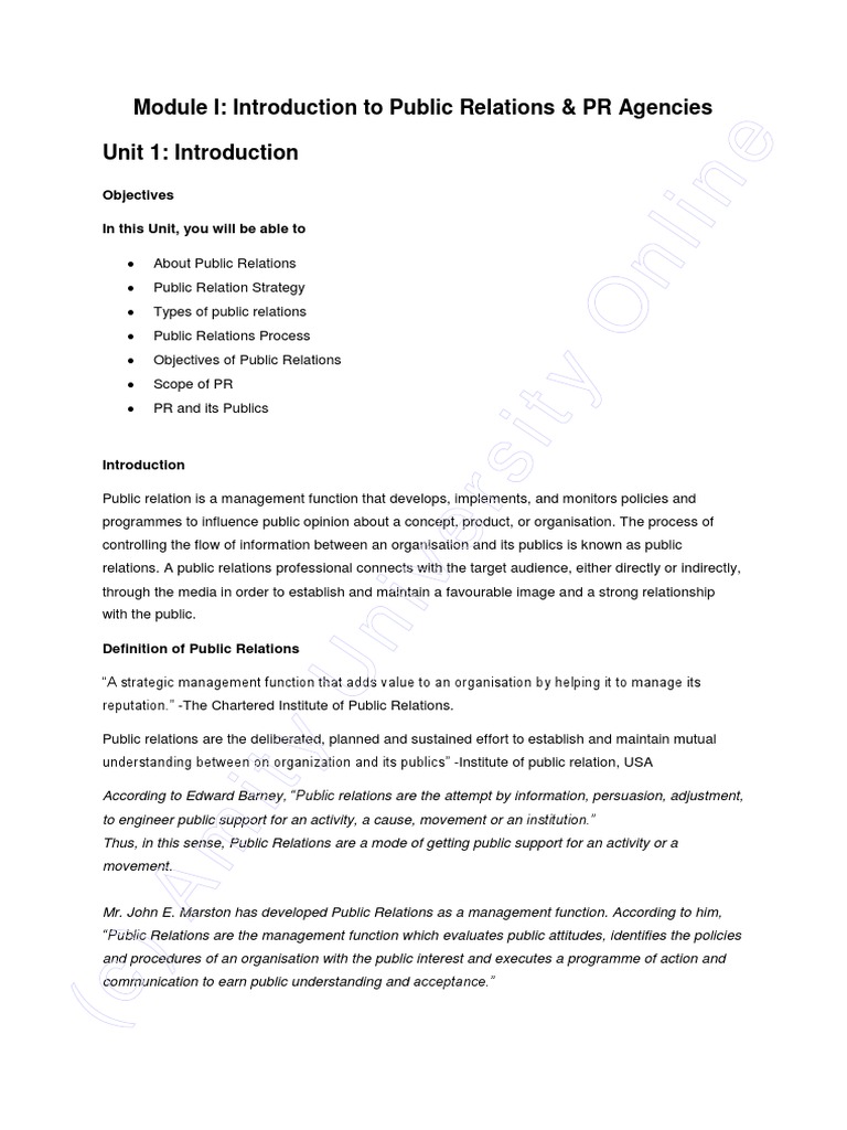 Public Relations and Events - PRCC716 | PDF | Public Relations | Marketing