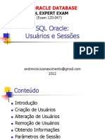 SQL Oracle Usuários e Sessões