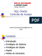 Controle de acesso Oracle SQL