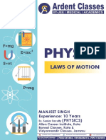 Laws of Motion (Ardent Classes Jammu)