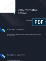 Argumentative Argument Essays