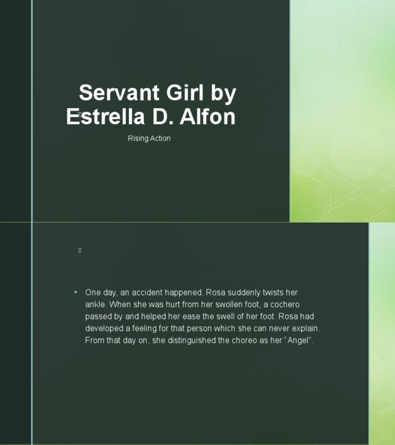 Servant Girl by Estrella D. Alfon Rising Action PDF