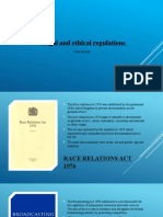 Legal and Ethical Regulations