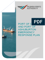 Port of Dampier and Port of Ashuburton Emergency Response Plan