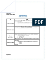 Actividades y Tareas Del 14 Al 18 de Marzo 5to Grado