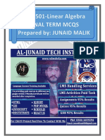 MTH501 Final Term Solved MCQs by JUNAID