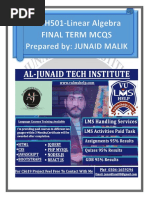 MTH501 Final Term Solved MCQs by JUNAID