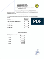 Evaluación de Matemáticas