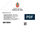 Confirmación de La Cita - 7727781 PASAPORTE