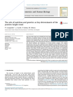 The Role of Nutrition and Genetics As Key Determinants of The Positive Height Trend