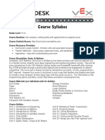 Autodesk VEX Curriculum Syllabus 100213