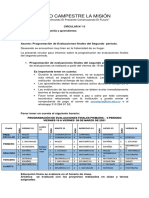 CIRCULAR N°13 Programación de Evaluaciones FSP LCM