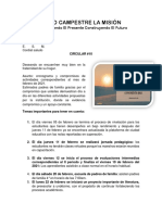 Circular #10 Padres de Familia de Pre A 6°