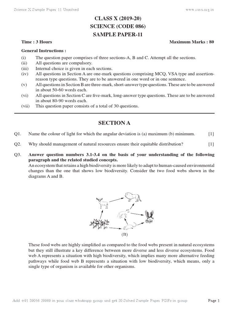 class-x-2019-20-science-code-086-sample-paper-11-section-a