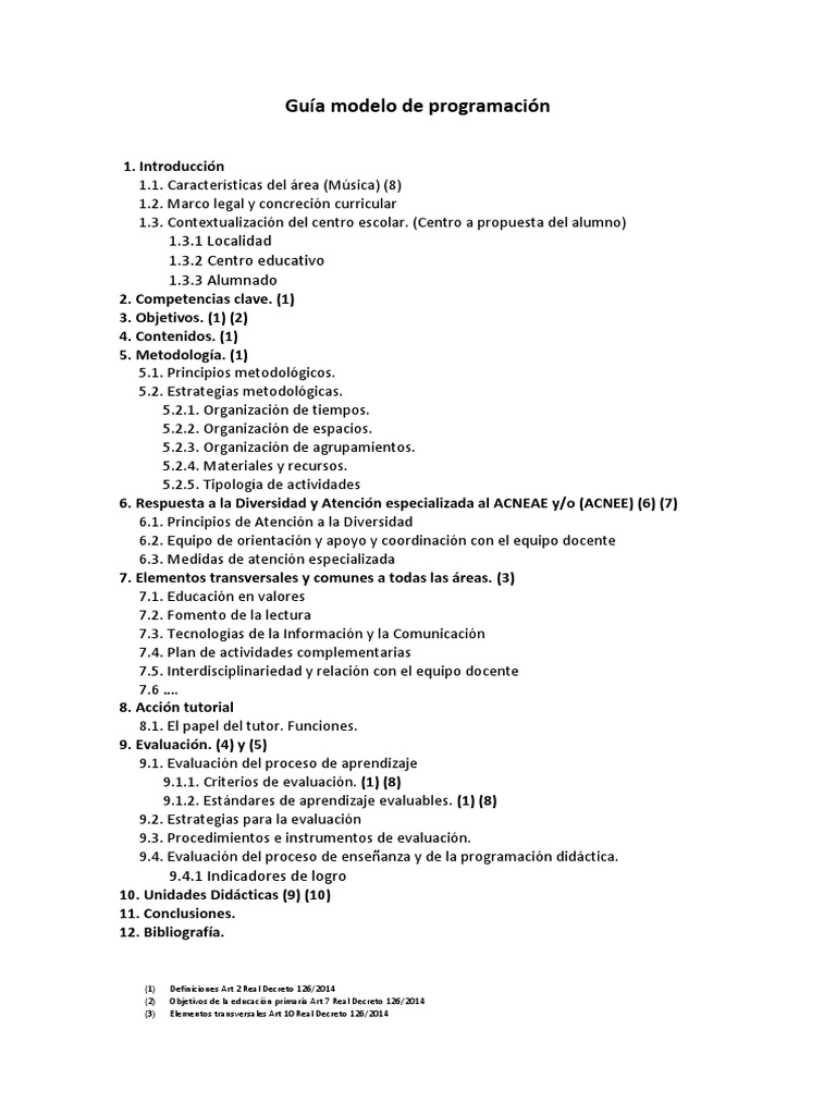 Guía de Programación Didáctica LOMLOE | PDF | Crecimiento personal y ...